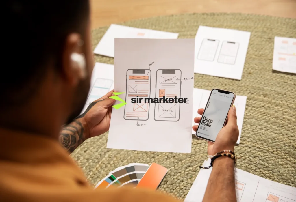Minimalism in web design mobile first design