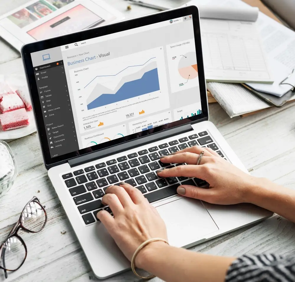 Digital marketing strategy image of business growth