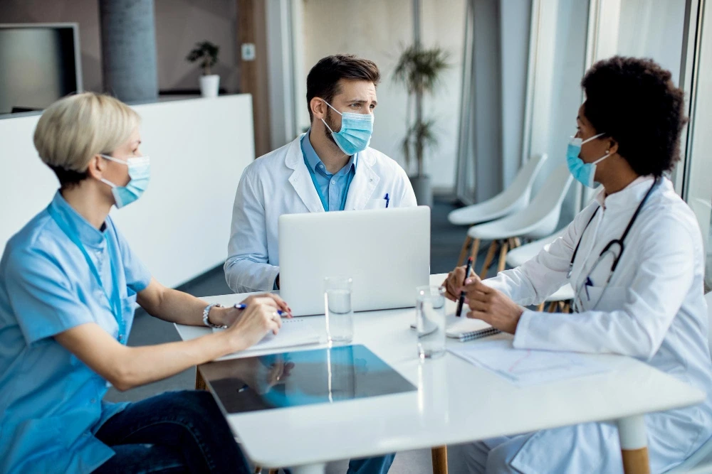 Healthcare Digital Marketing team discussion