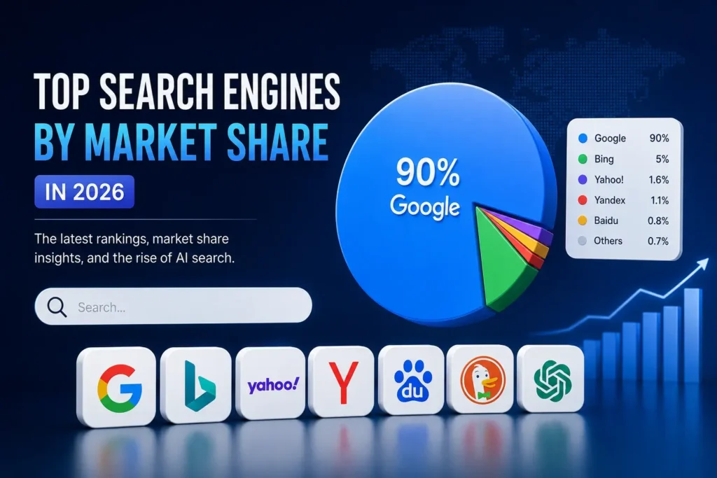 Top 10 Search Engines Market Share & AI Search Engines