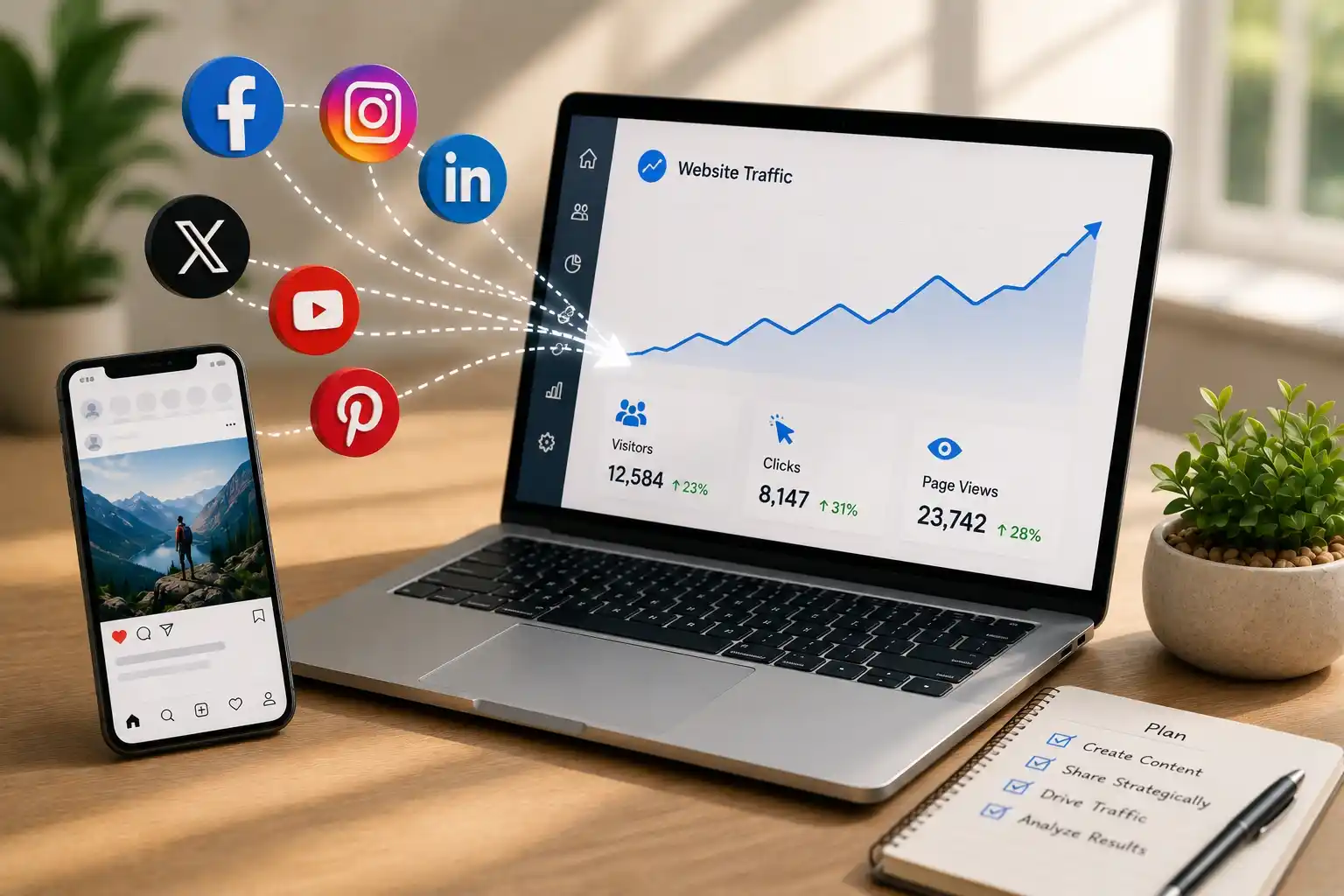 How Social Media Can Increase Website Traffic