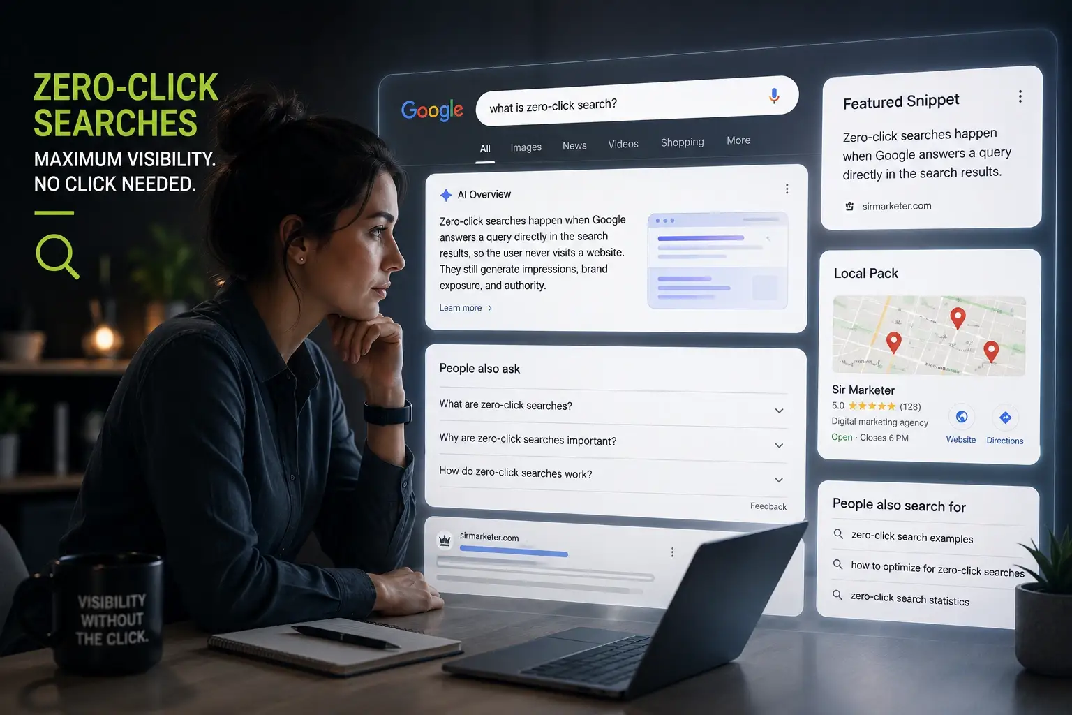 Zero-Click Searches: How to Get Visibility Without a Website Click