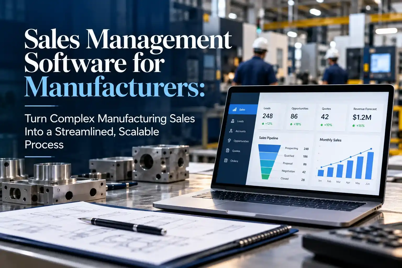 Sales Management Software for Manufacturers: Turn Complex Manufacturing Sales Into a Streamlined, Scalable Process